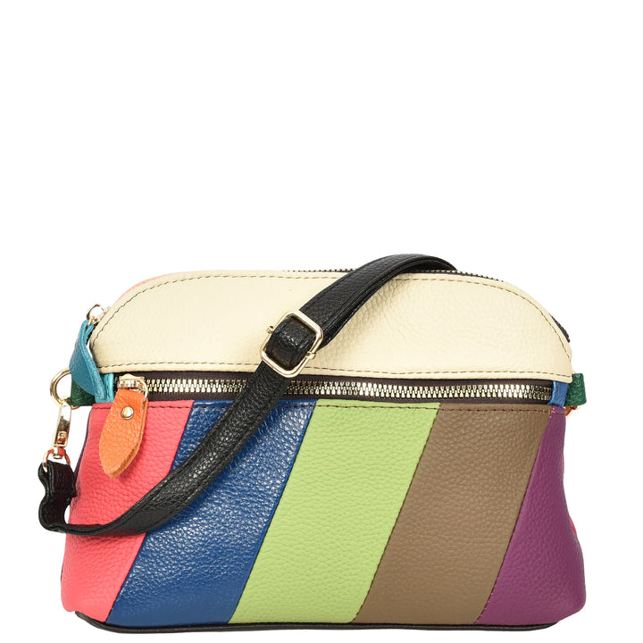 Women's Leather Crossbody Bag Random Multicoloured Casual Sling Bag HOL109