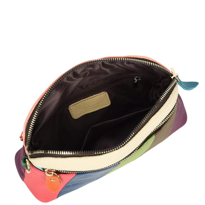 Women's Leather Crossbody Bag Random Multicoloured Casual Sling Bag HOL109