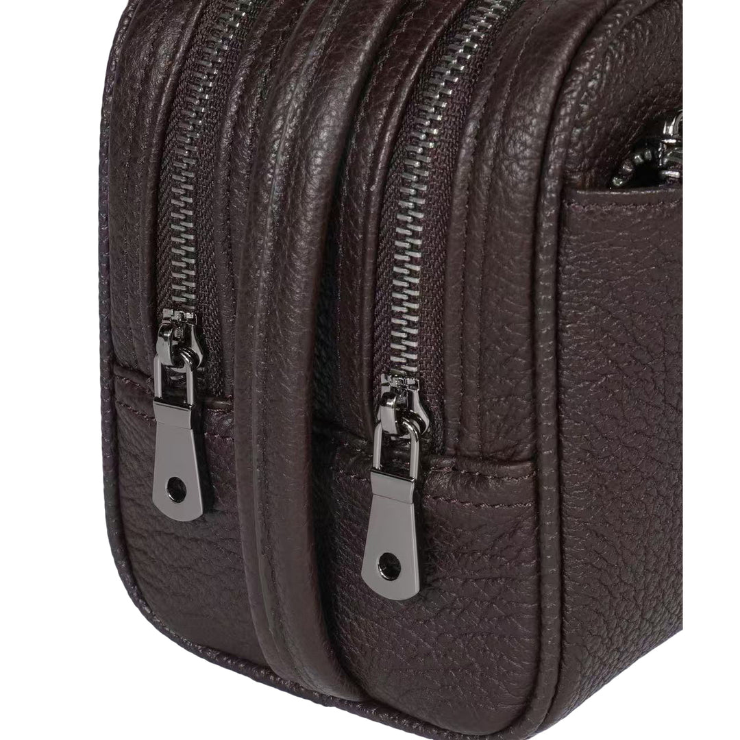 Real Leather Toiletry Wash Bag Alexander Brown