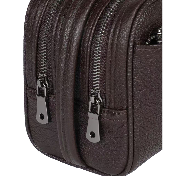 Real Leather Toiletry Wash Bag Alexander Brown