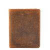 Mens Tan Colour Hunter Leather Wallet RFID Bifold HOL90 7