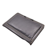 Real Leather Portfolio Case A4 Documents Bag Aero Black