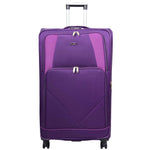 Four Wheel Soft Case Travel Suitcase Luggage Columbia Purple 3