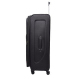 Four Wheel Soft Case Travel Suitcase Luggage Columbia Black 5