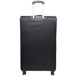 Four Wheel Soft Case Travel Suitcase Luggage Columbia Black 6