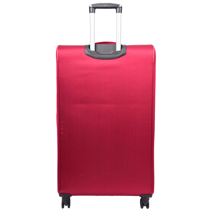 Four Wheel Soft Case Travel Suitcase Luggage Columbia Burgundy 6