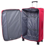 Four Wheel Soft Case Travel Suitcase Luggage Columbia Burgundy 7