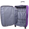 Four Wheel Soft Case Travel Suitcase Luggage Columbia Purple 5