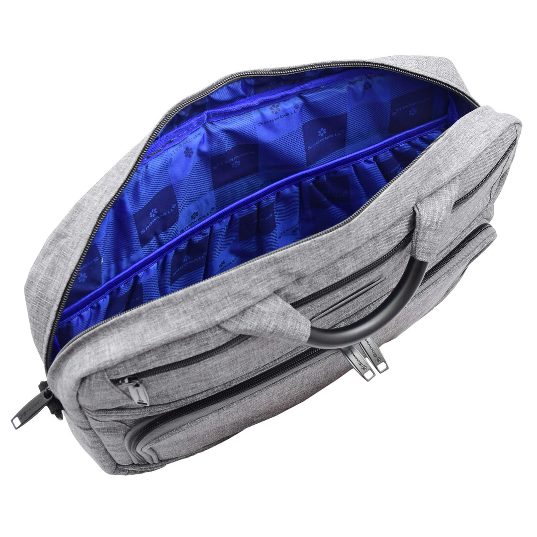 Briefcase Cross Body Organiser Bag Laptop Carry Case H315 Grey