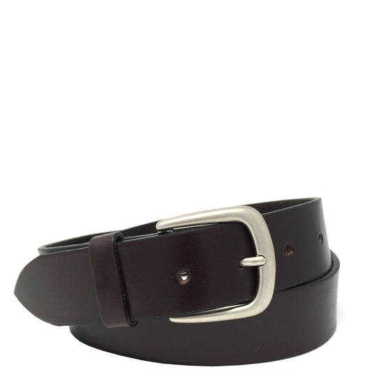 mens leather belt brown