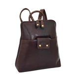 Womens Real Leather Small Size Backpack Molly Brown