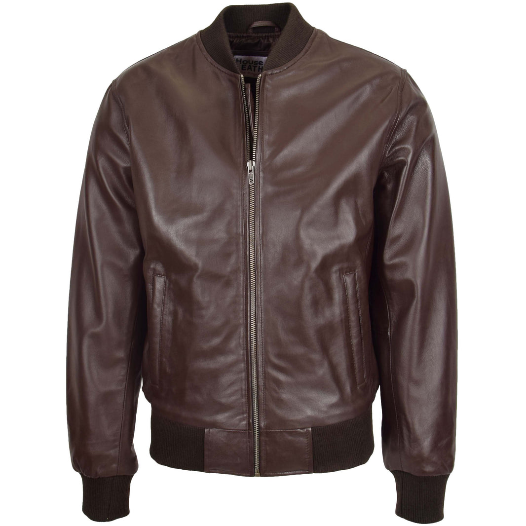 Mens Bomber Leather Jacket | Leather and Suede | House of Leather