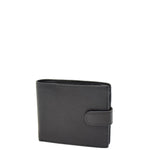 Mens Bifold Leather Notecase Wallet Pablo Black 1