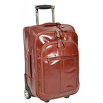 leather cabin size suitcase