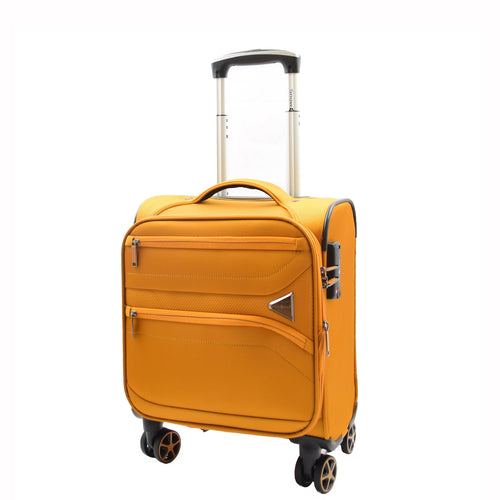 Expandable 8 Wheel Soft Luggage Japan Yellow