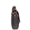 leather bag for mens with an adjustable shoulder strap
