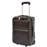 cabin size leather suitcase