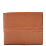 Mens Real Leather Bifold Wallet HOL801 Cognac 1