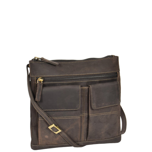ladies leather flight pouch