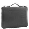Real Leather Portfolio Case with Carry Handle HL49 Black 1