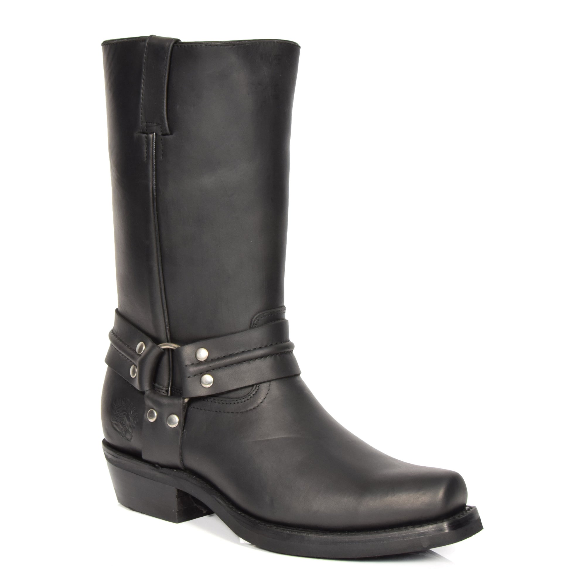 mens leather biker boots