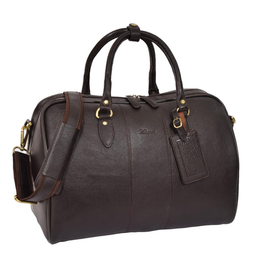 ASHWOOD - Genuine Leather Holdall - Large  Overnight/Travel/Business/Weekend/Gym Sports Duffle Bag - Harry - Chestnut  Brown : : Fashion