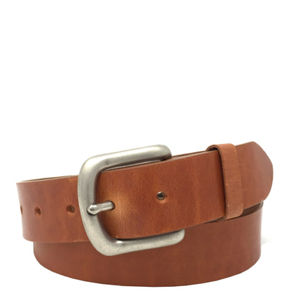 mens leather belt in tan