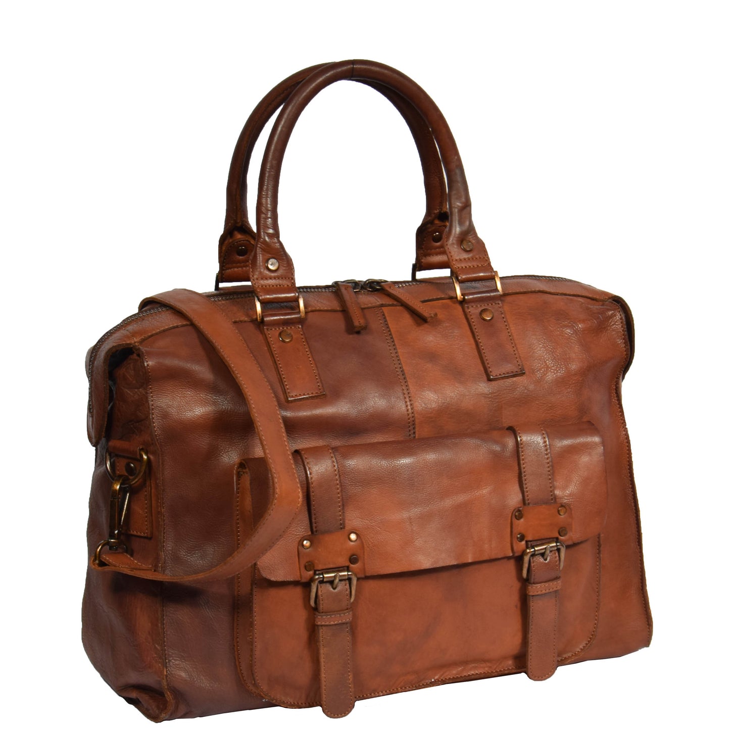 leather duffle bag