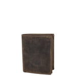 Mens Bifold Vintage Leather Wallet Vienna Brown 1