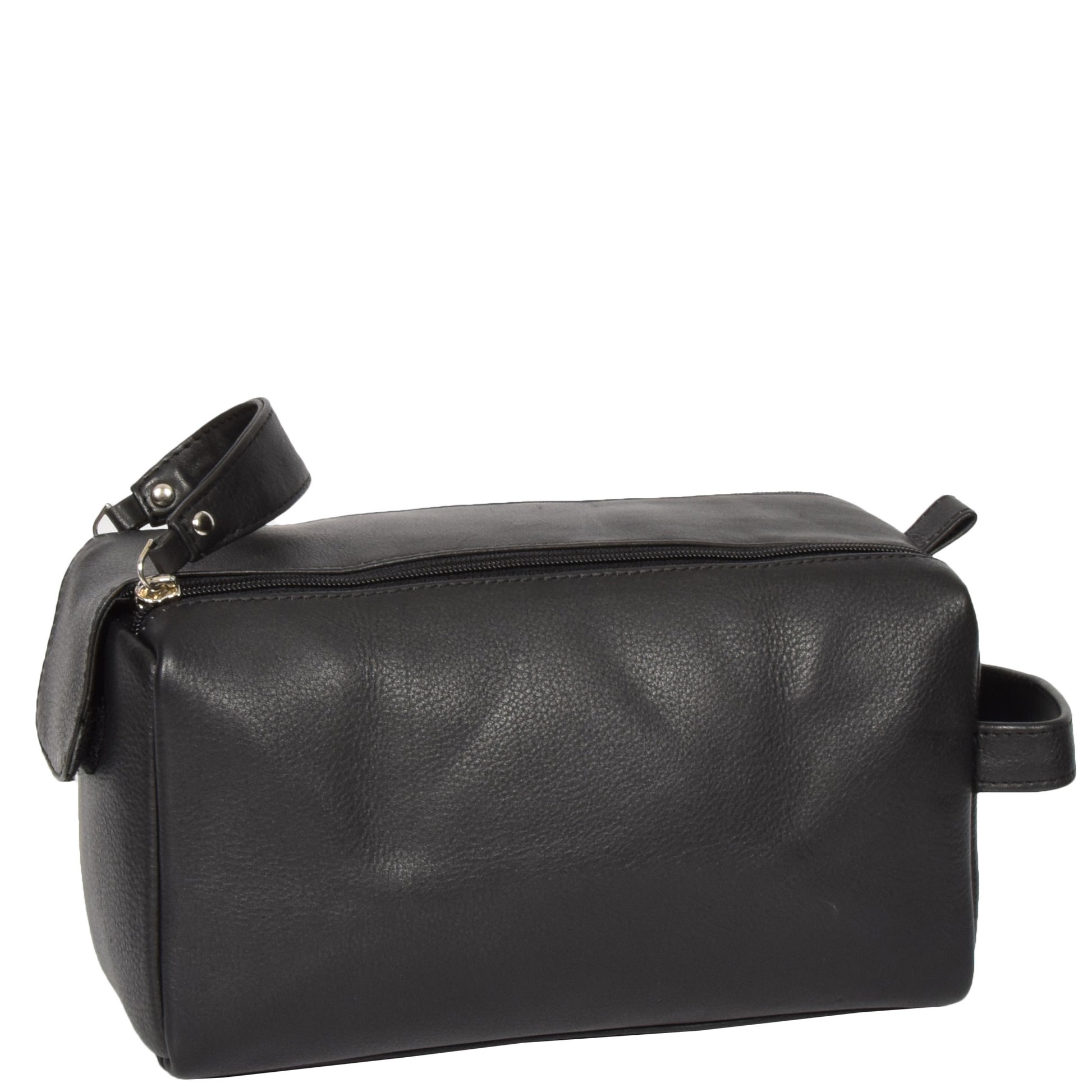 leather wash bag