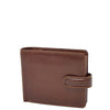 Mens Premium Leather Two Tone Wallet Hobart Brown 1