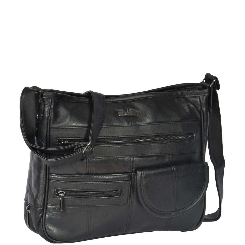 Handbags Outlet Soft Handbags With Outside Pockets Messenger Bag