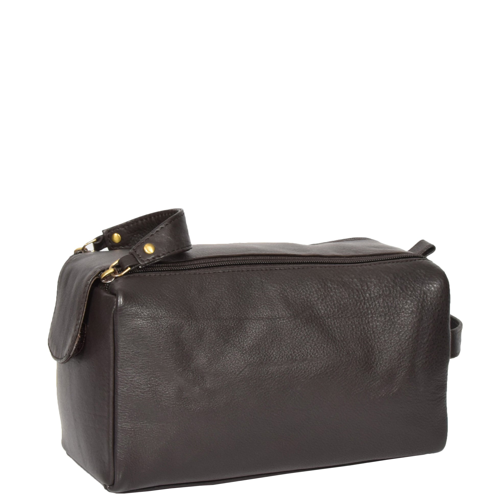 leather wash bag