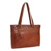 Womens Leather Classic Shopper Bag Sadie Tan