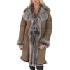 ladies sheepskin fur coat