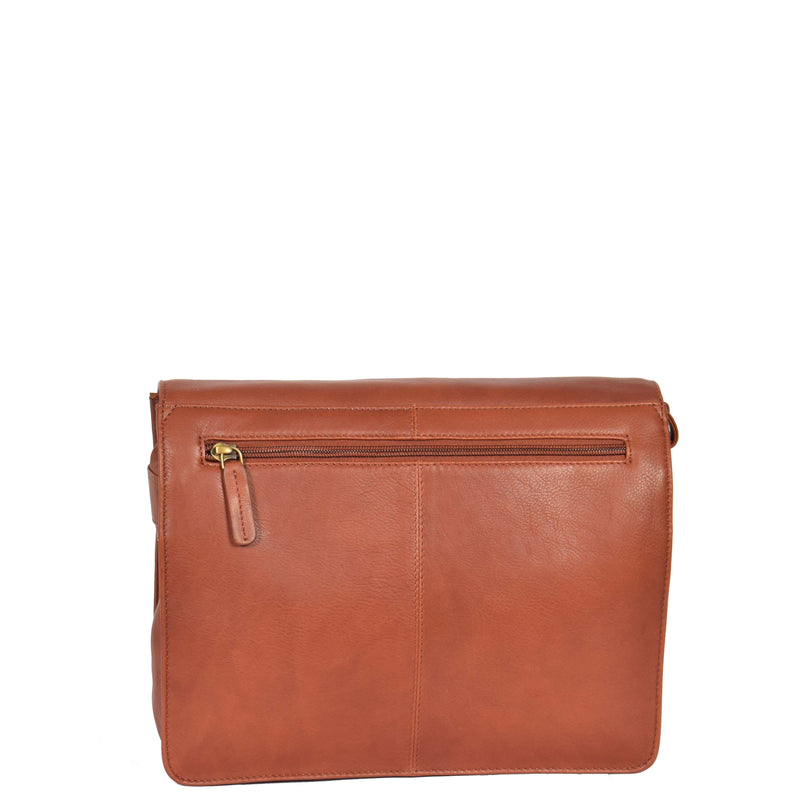 womens leather bag with back zip pocket