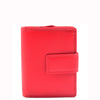 Womens Purse Real Soft Premium Leather Bi Fold HOL1132 Red 1