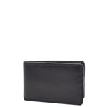 Slim Fold Leather Card Wallet Madrid Black