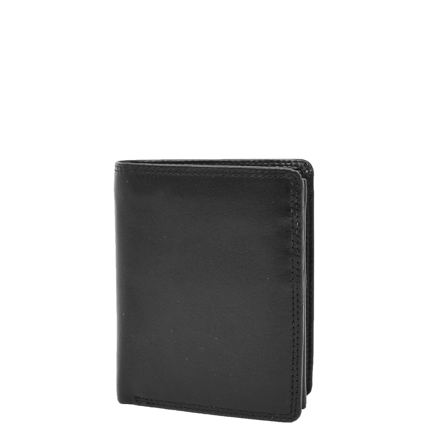 Mens Soft Leather Large Size Wallet Metis Black 1