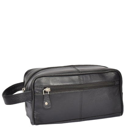 leather wash bag