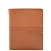 Mens Real Leather Small Bifold Wallet HOL800 Cognac 1