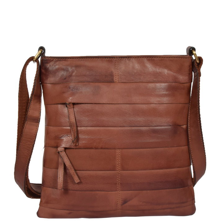 ladies leather cross body bag