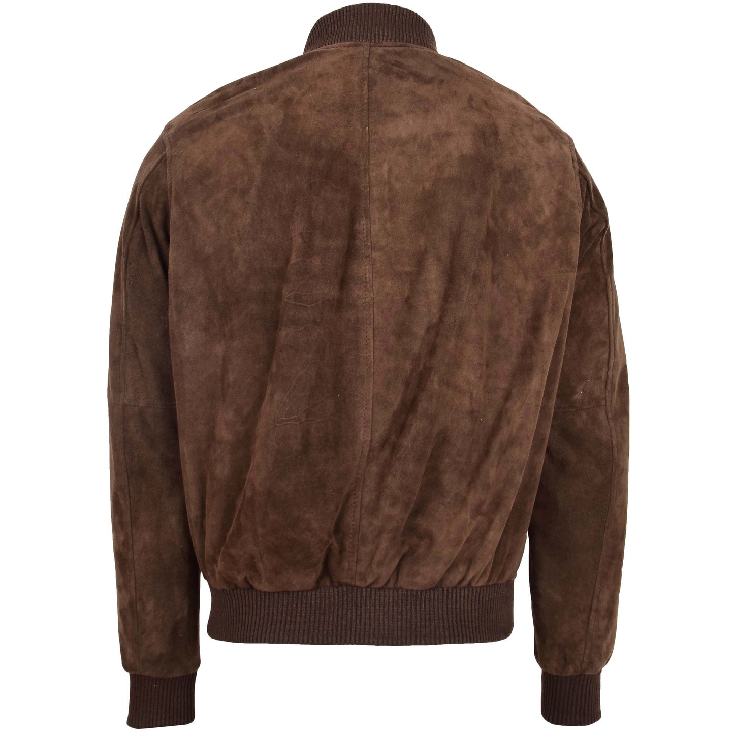 Mens Suede MA-1 Bomber Jacket Trevor Brown 1