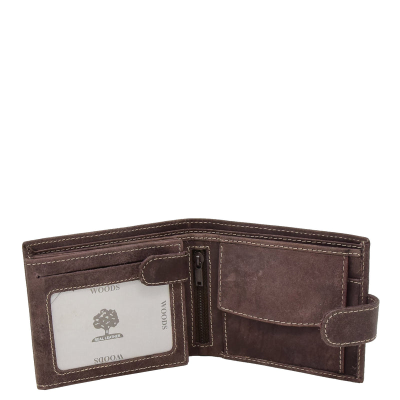 Mens Wallet with a Buckle Closure Hawking Brown 2
