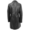 Womens 3/4 Length Soft Leather Classic Coat Macey Black 1