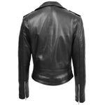 Womens Leather Biker Brando Jacket Kate Black 1