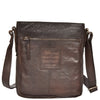 Mens Vintage Leather Small Organiser Bag HOL3799 Brown