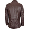 Mens Leather Classic Reefer Jacket Thrill Brown 1