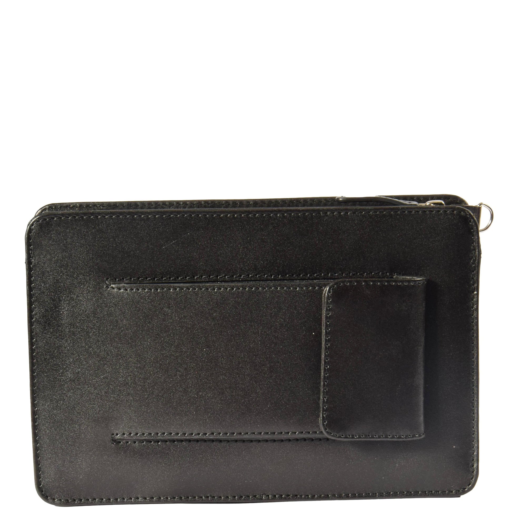 leather clutch bag