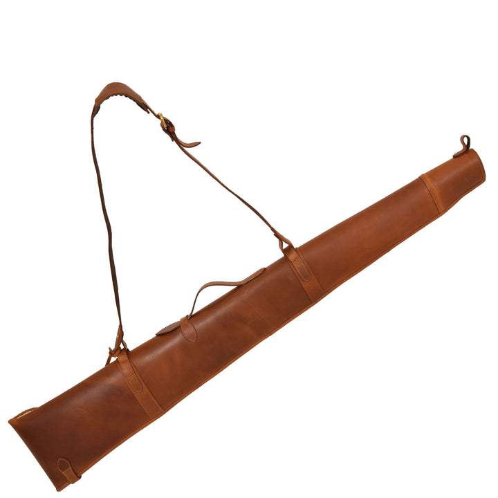 Leather Gun Slip with Shoulder Strap Carlisle Tan 1